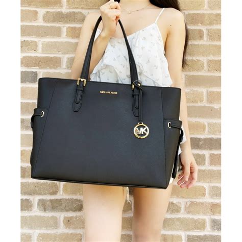 michael kors large black tote bag